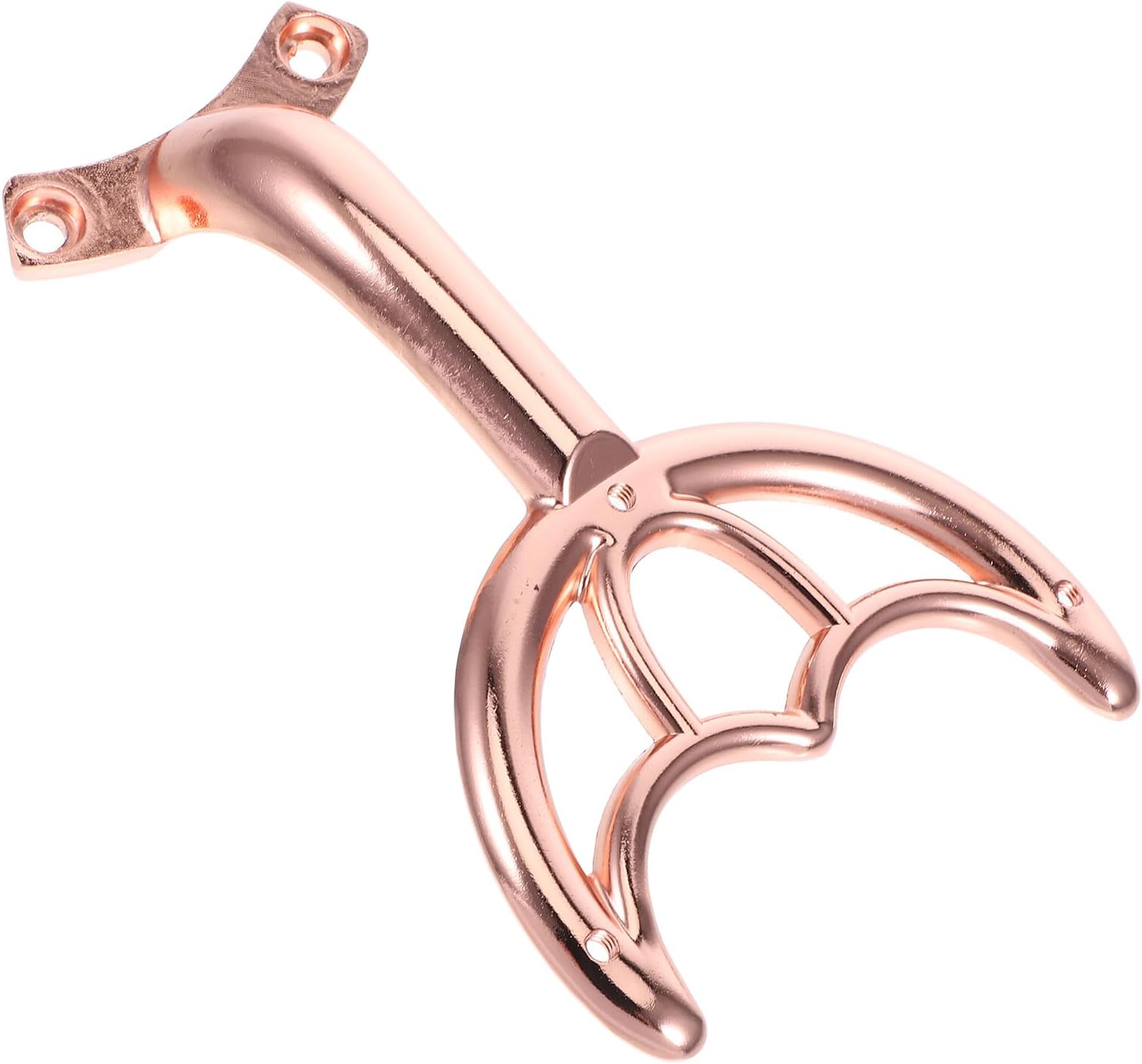 Cabilock Replacement Ceiling Fan Blade Support Arm Metal Bracket 170x111x42mm Rose Gold Fan Mounting Bracket with Screws Repair and Replacement