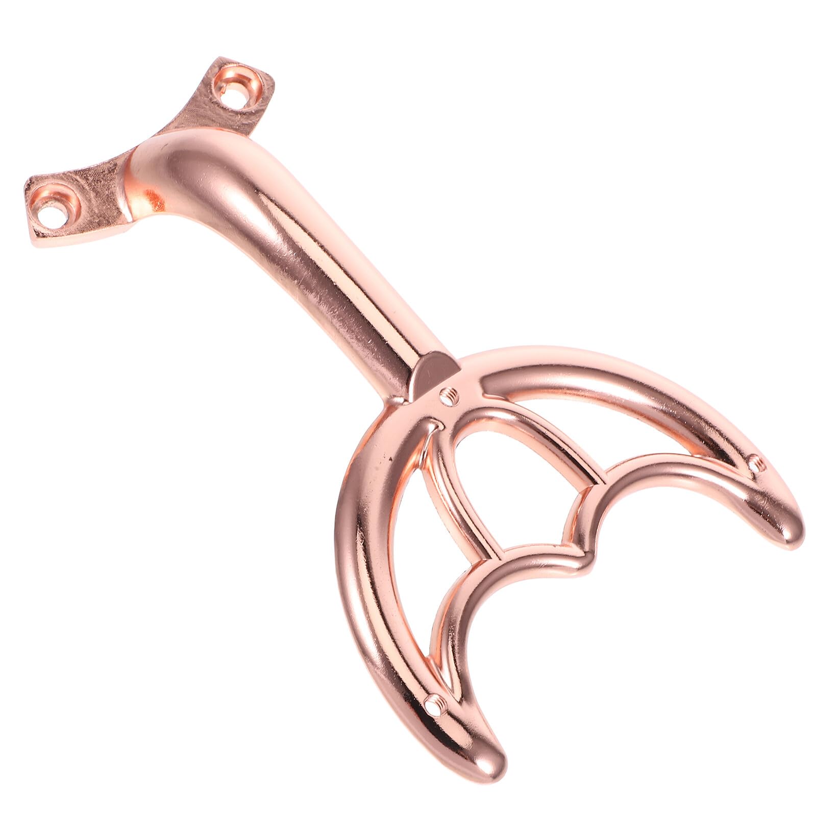 Cabilock Replacement Ceiling Fan Blade Support Arm Metal Bracket 170x111x42mm Rose Gold Fan Mounting Bracket with Screws Repair and Replacement