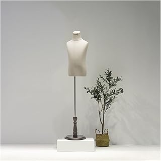 Female Dress Form Child Mannequin Body Torso Age 2-3 Kids Dress Form, Children Tailors Dummy Manikin Body with Wooden Circular Base for Window Shop Display Female Dress Form ( Color : A , Size : 100#