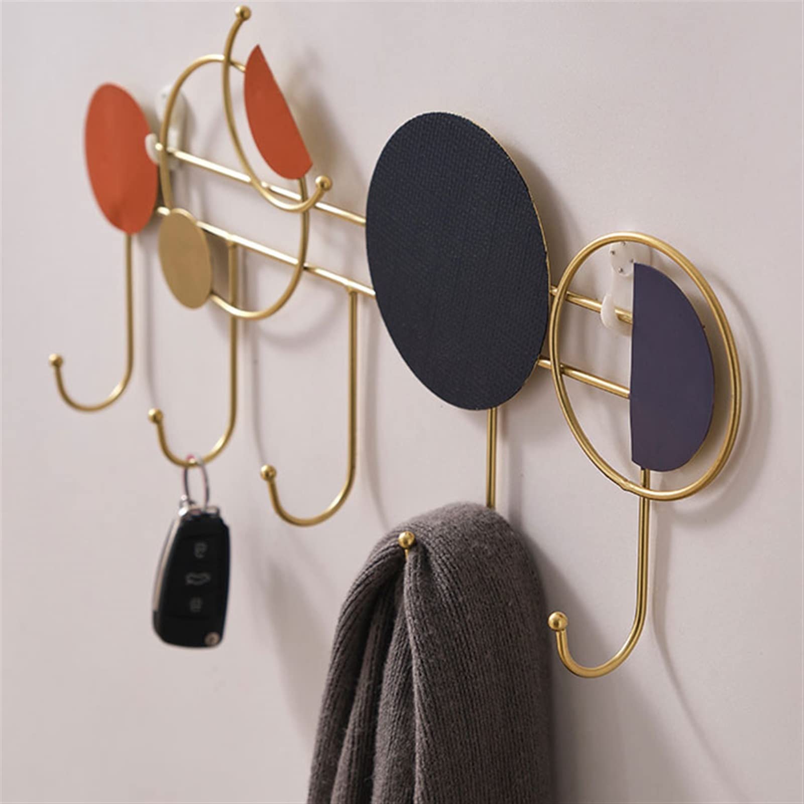 GLigeT Perchero de Pared Gancho de Pared de la Puerta Creativa, Percha de Pared, Gancho de Abrigo de Lujo de Lujo de Lujo, Adecuado for el hogar, Restaurante, Tienda, cafetería Ganchos de Perchero