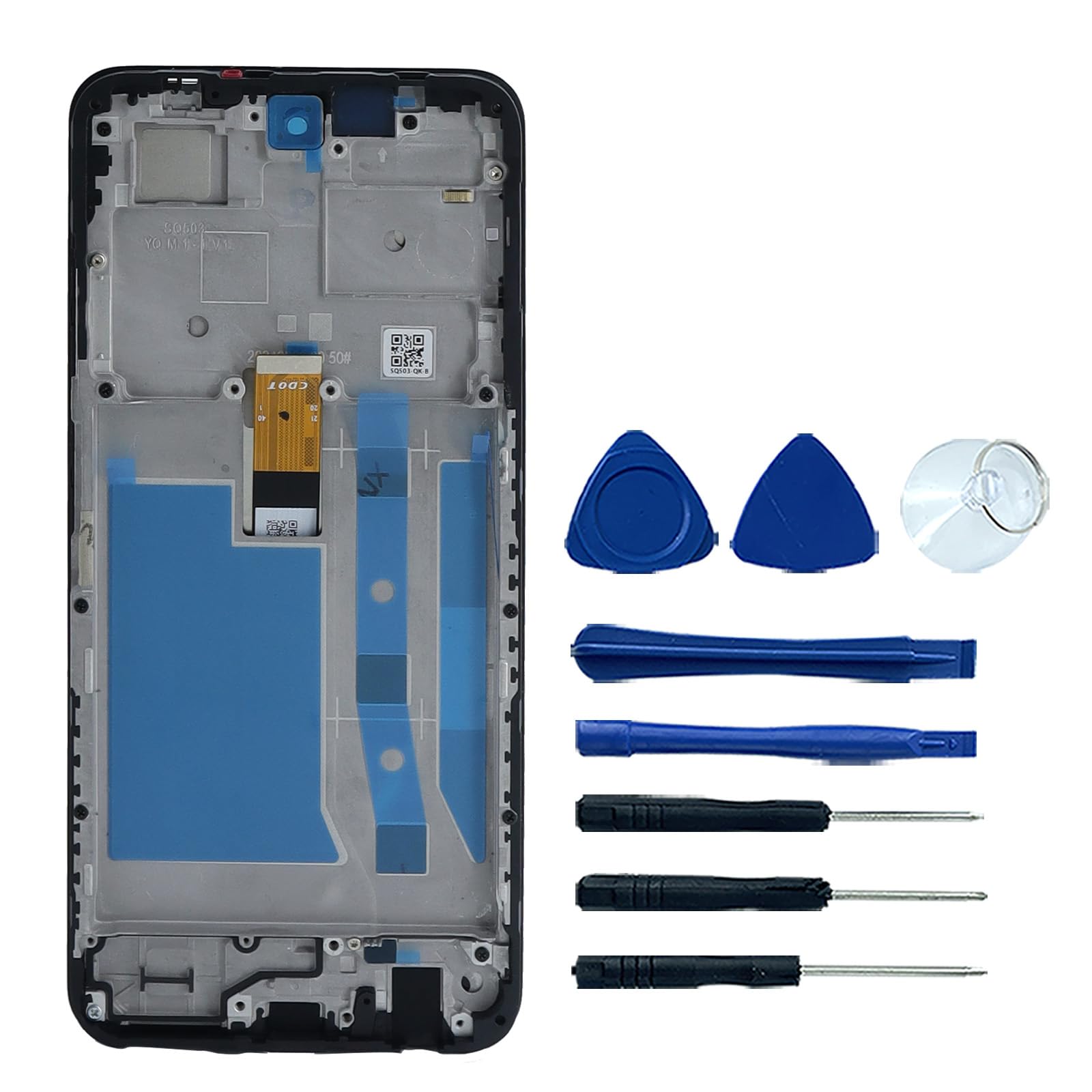 Ygpmoiki LCD Display Touch Screen Digitizer Assembly with Frame Replacement for HMD Fusion TA-1658 6.56"