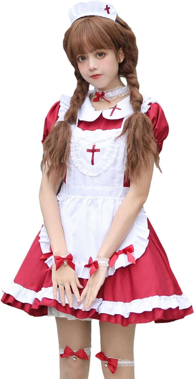 Amazon.co.jp: [RPFLQ] メイド服 コスプレ 4色展開 ハロウィン