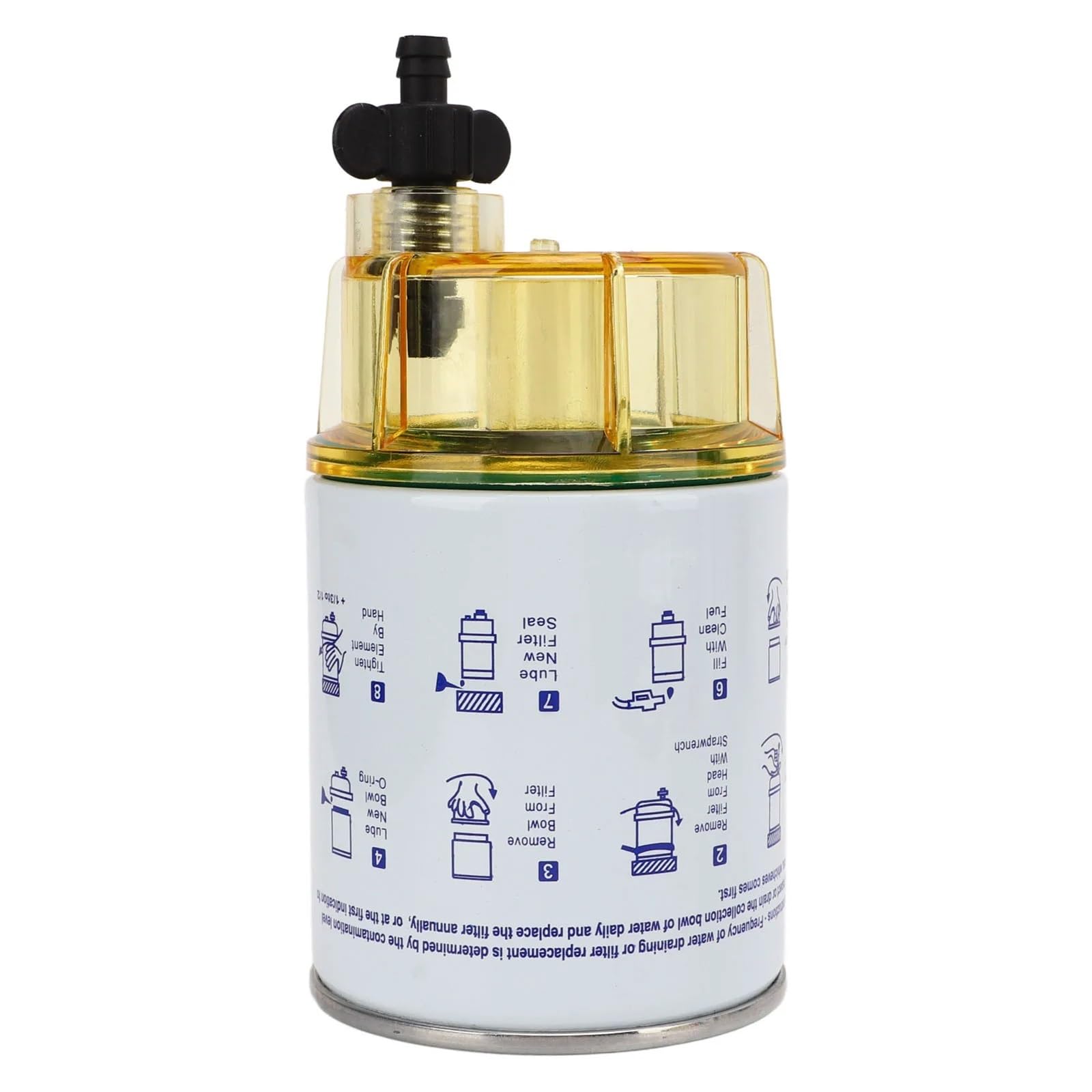 Filtro De Combustible Diésel para Coche, Separador De Agua S3213, Compatible con Motores Marinos Mercury Quicksilver Omc, Kit De Filtro De Combustible De 10 Micras.