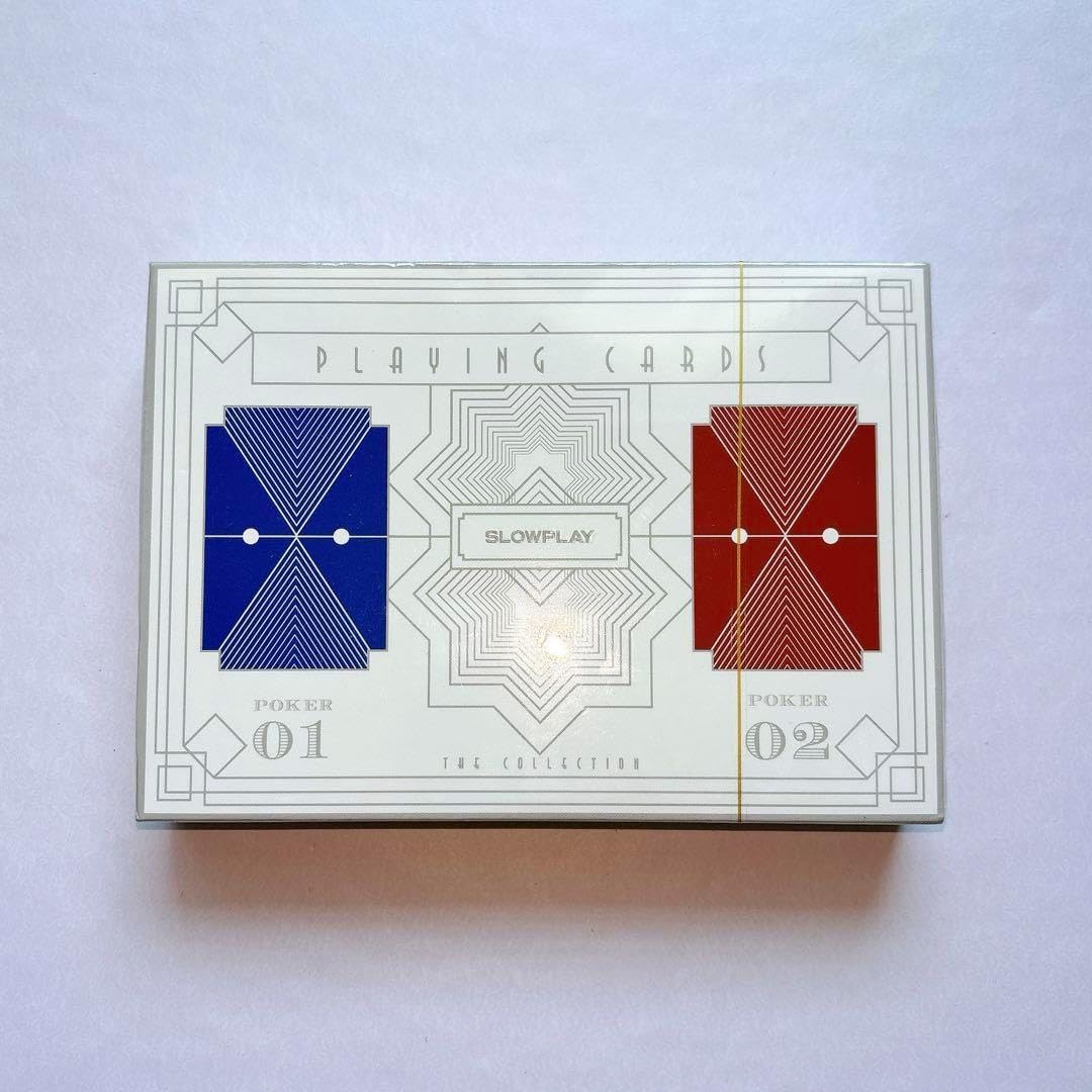 ARTGAME 100%プラスチックトランプ 2デッキポーカーカード おもちゃ