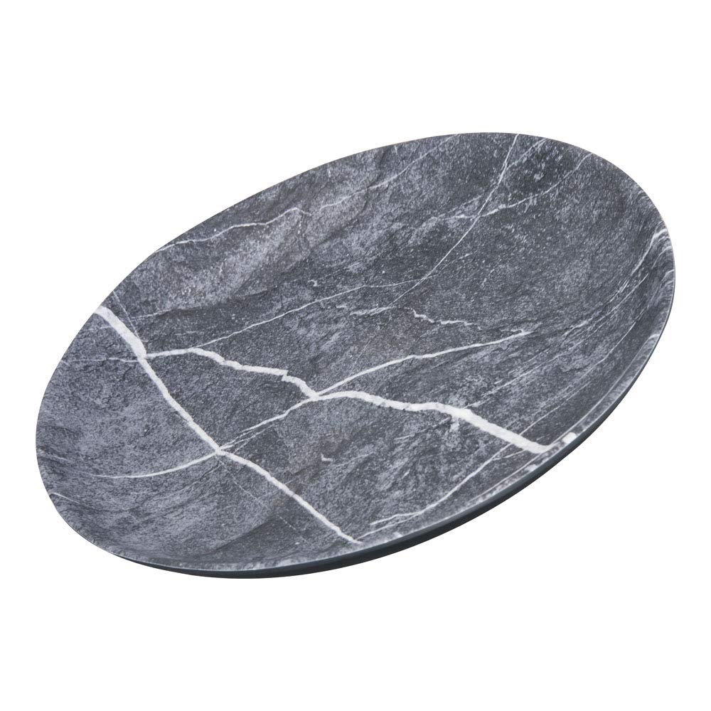 Assiette salade mélamine Carlisle Ridge stéatite 22,9 cm contre la vaisselle brisée
