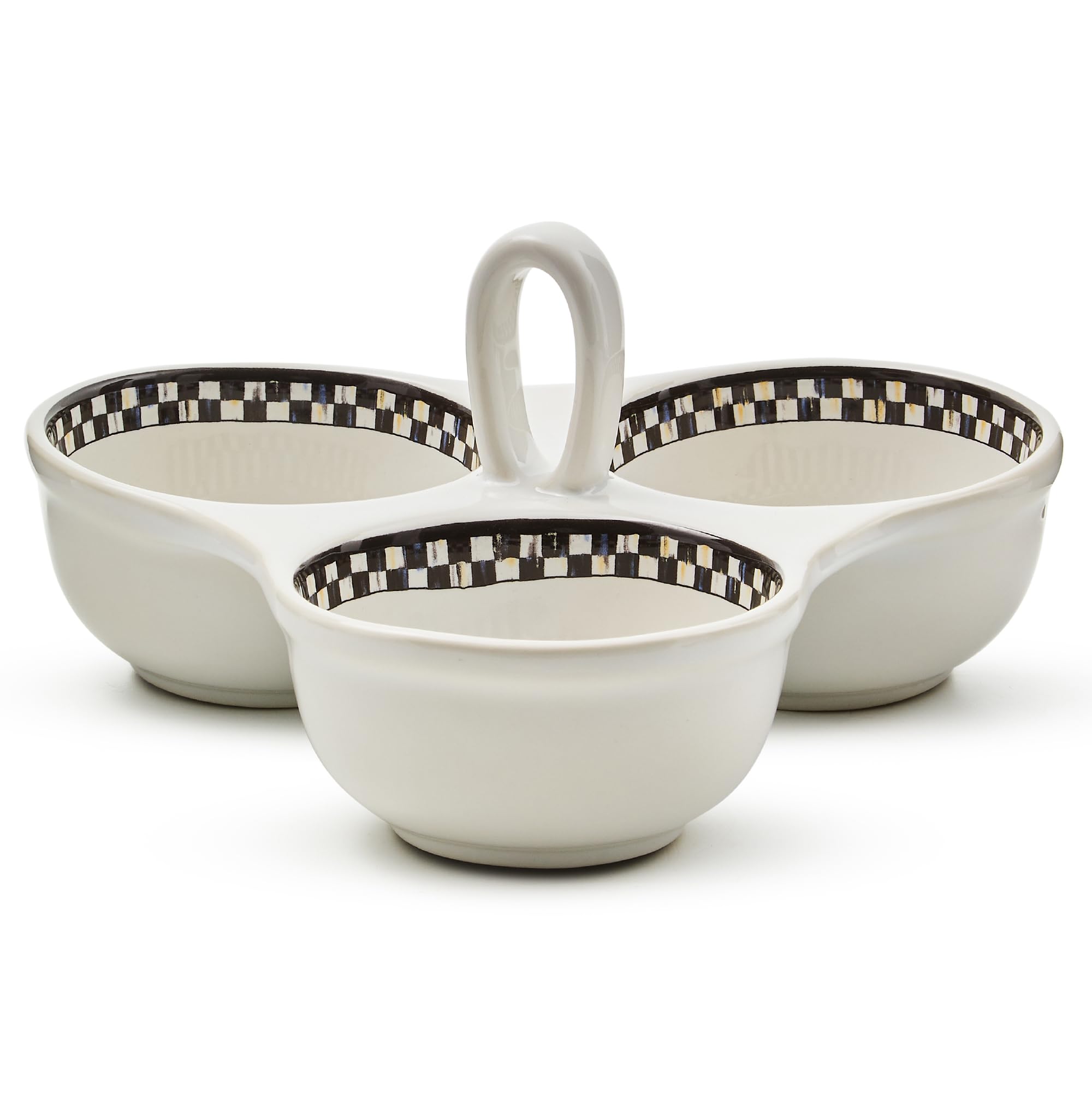 Amazon.com: MACKENZIE-CHILDS Everyday Trio, Stoneware Condiment