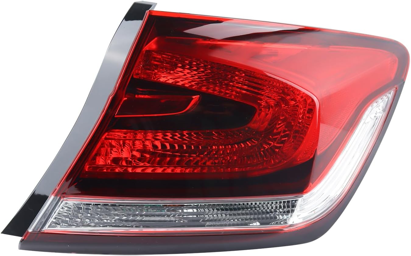 Outer Tail Light Compatible with 2013-2015 Honda Civic Includes Passenger Side Tail Light-HO2805102 Right Passenger Side