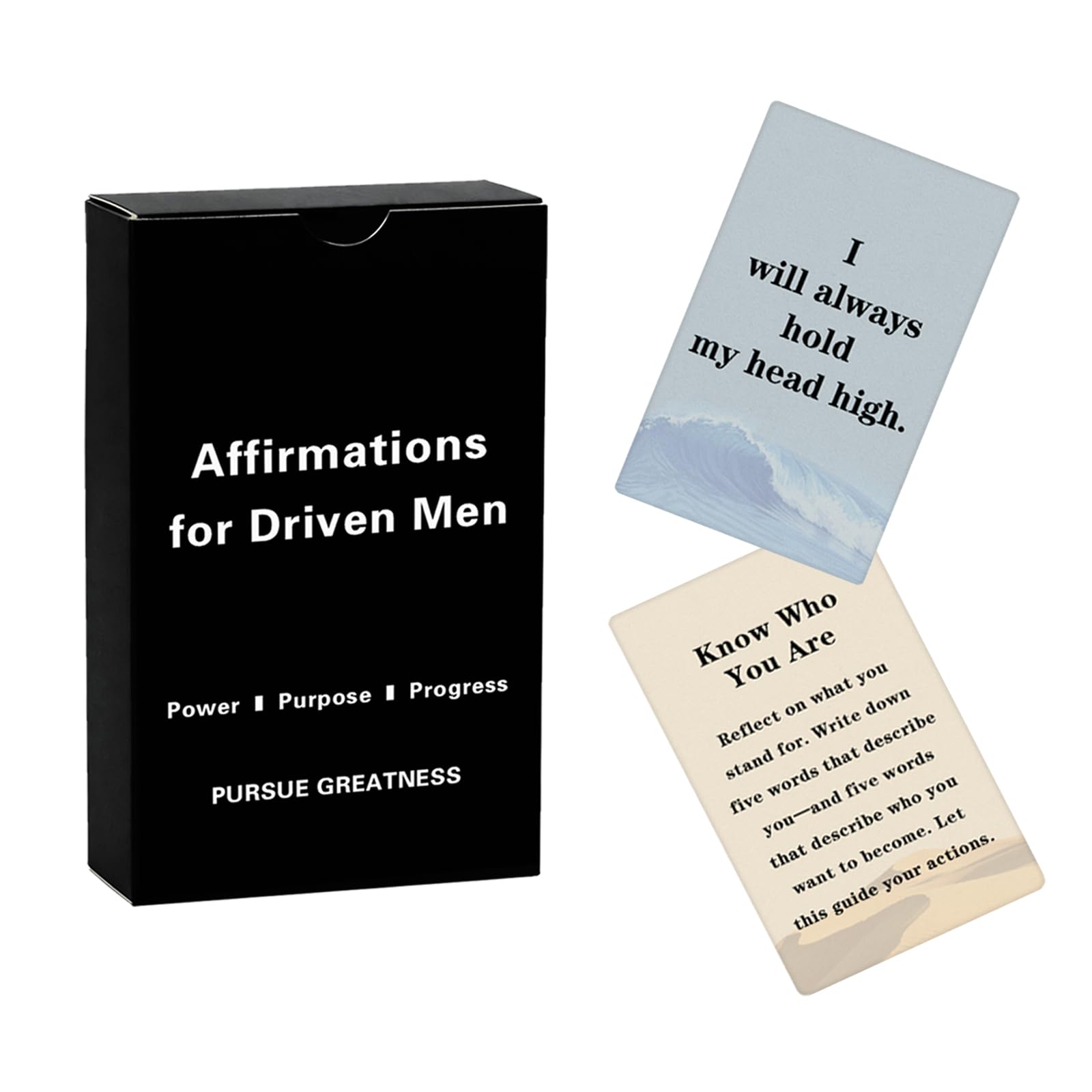 Lapsia Positive Affirmation Cards for Men – Motivational Mindset Gift, Valentine's Day Gifts for Him, Boyfriend, Husband, Brother, Dad, Coworker or Boss — image 1