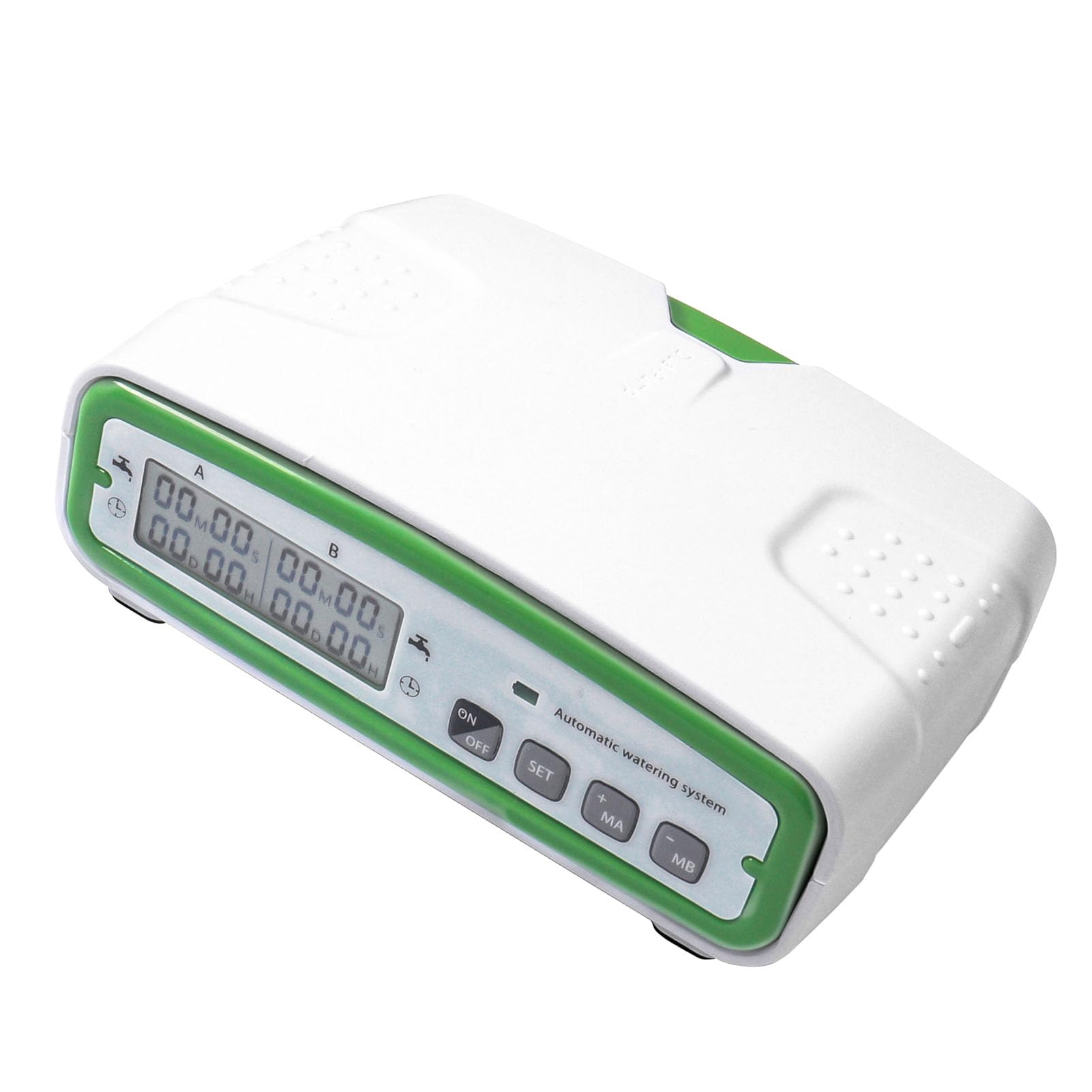 de Riego Automático de Doble Bomba, Kit de Riego por Goteo ABS para 20 Plantas en Macetas, Temporizador Programable LCD, Fuente de Alimentación Dual, Hidroponía de Invernadero de Jardín