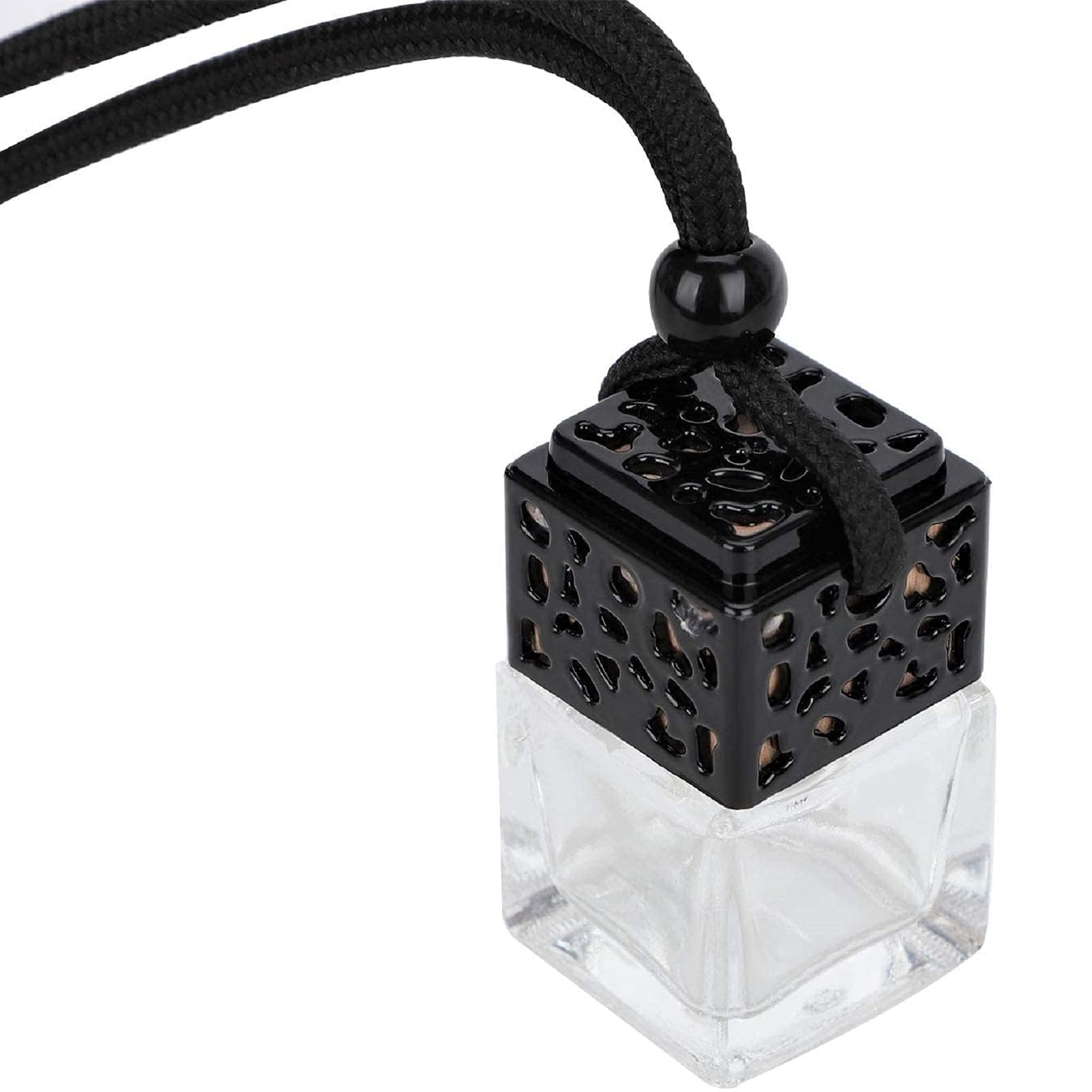 Ambientador de coche inspirado en 50 botellas difusoras vacías de 8 ml para coche, 5 x 2,5 x 2,5 cm, mini botella de perfume colgante con cordón