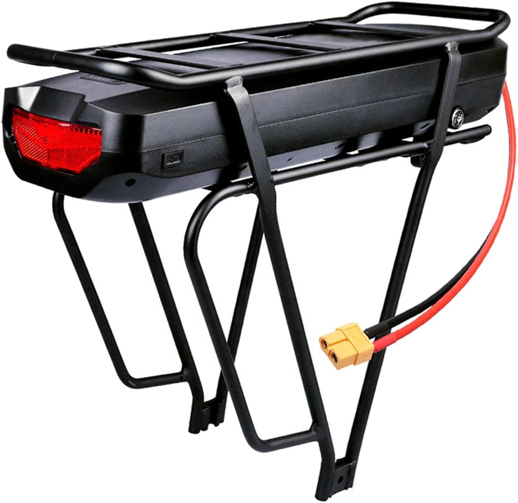HUYT 36V 48V Ebike Battery Rear Rack Battery 15Ah 14Ah 12Ah