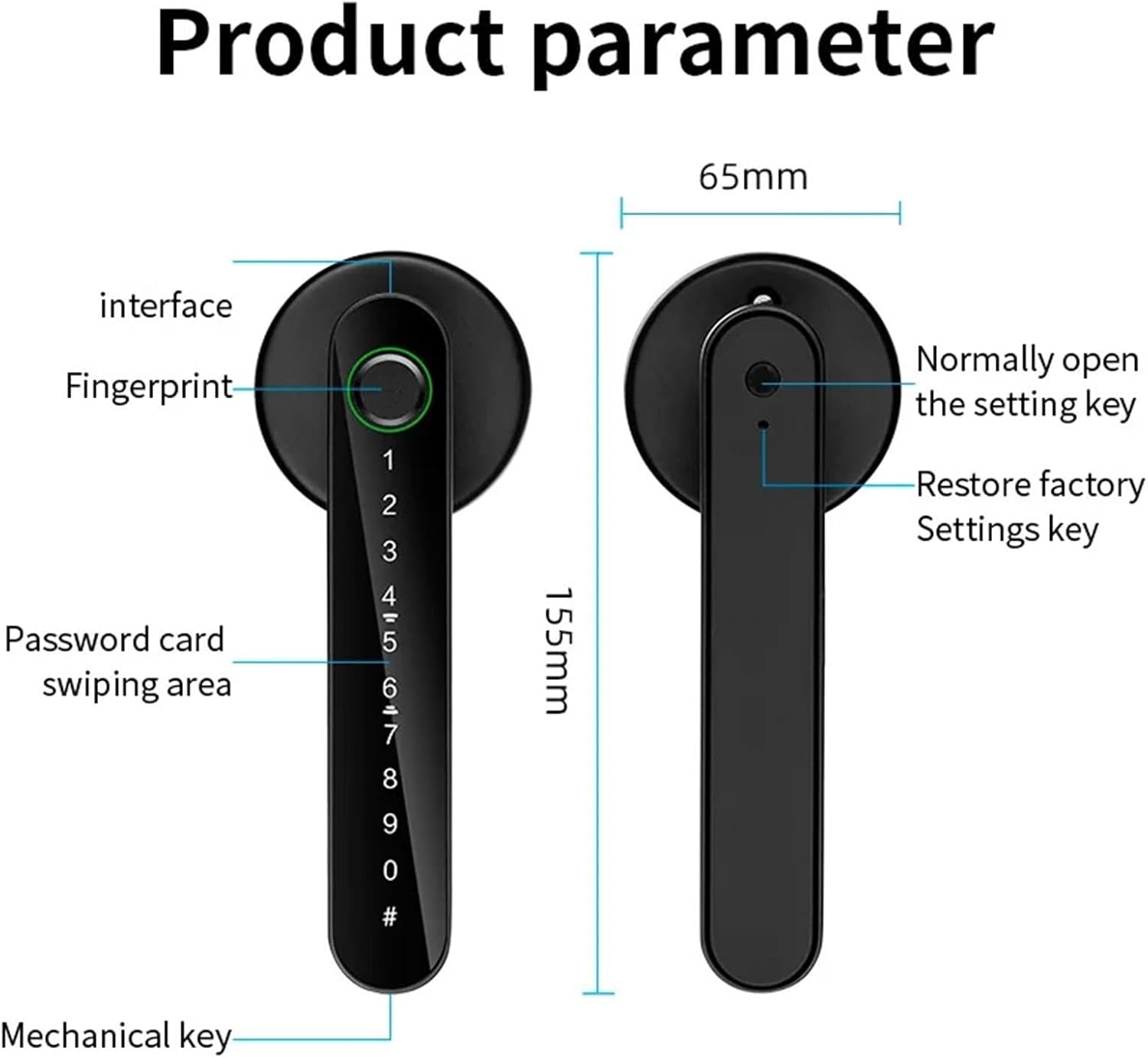 指紋ドアロック 指紋ドアロック スマートライフ 電子ドアロック 指紋/パスワード/キー/アプリ/カードロック解除 寝室やオフィスに最