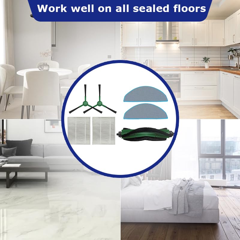 Amazon.com: 7pcs Main Brush + Side Brush + HEPA Filter + Mop