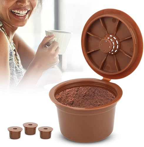 Miniatura 6 de 3pcs Recargable Cápsula de Café Reutilizable Filtro de Café Taza de Repuesto para Máquina de Café (Café)