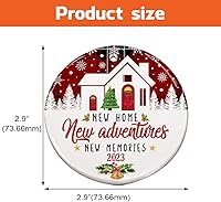 Vista 6 de Adorno de Navidad para el hogar 2023, regalo de inauguración de la casa, adorno de nuestra primera Navidad en el nuevo hogar, recuerdo del primer