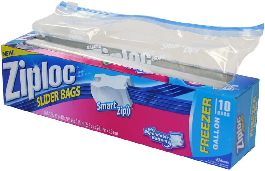 Ziploc Freezer Bags, 10 CT (Pack of 12) Health & Household