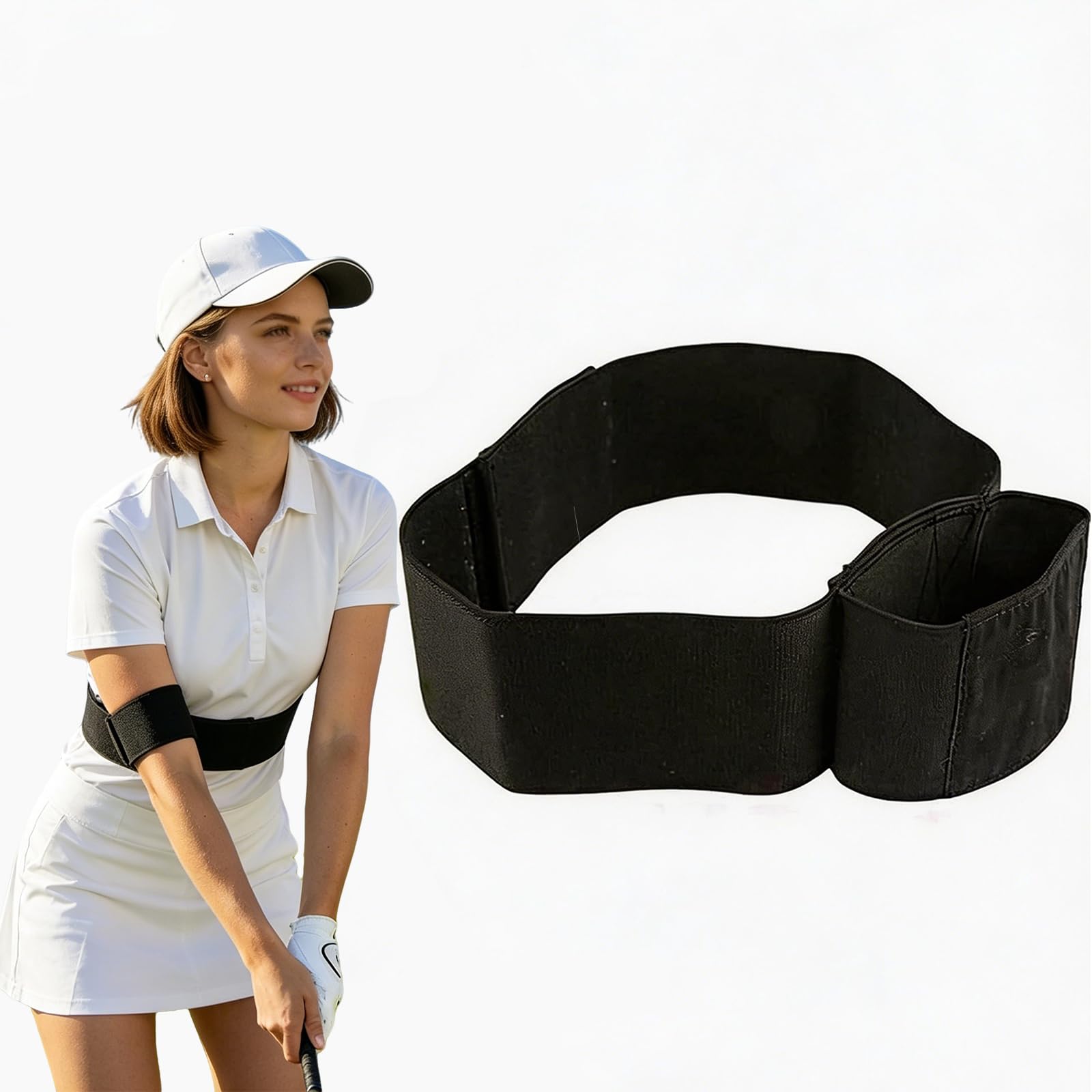 Golf Training Aids, Golf Swing Training Aid, Adjustable Golf Posture Correction Belt, Professional Golf Swing Trainer, Durable Golf Training Aid, Practical Accessories for Swing Posture Improvement
