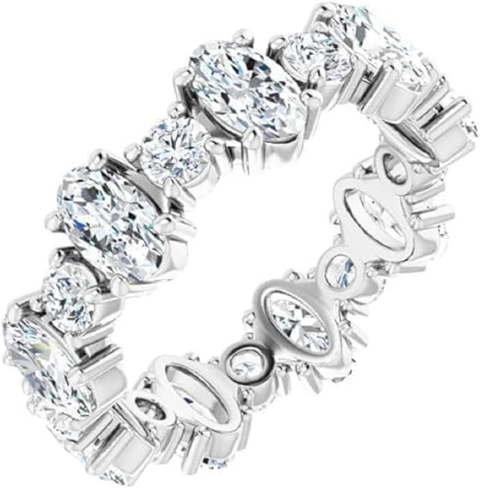 1-5 Ct Moissanite Engagement Ring 10k 14k 18k Gold & 925 Sterling Silver Eternity Moissanite Ring Christmas Gift For Women