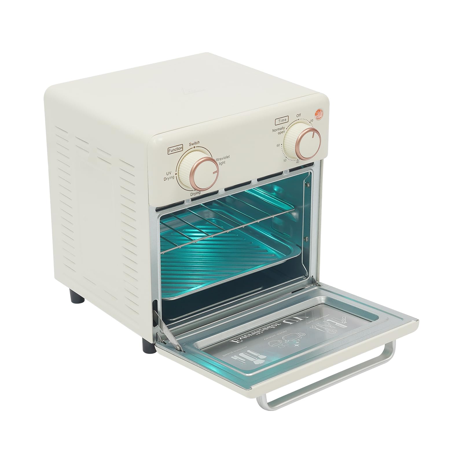 UV Desinfektionsschrank 10L UV LED Lampe Desinfektion Maschine 0~180 ℃ Heiz-Trocknungsfunktion UV-Sterilisator mit 0-60Min Timer Nail Tool Sterilizer für Kosmetik Friseursalon