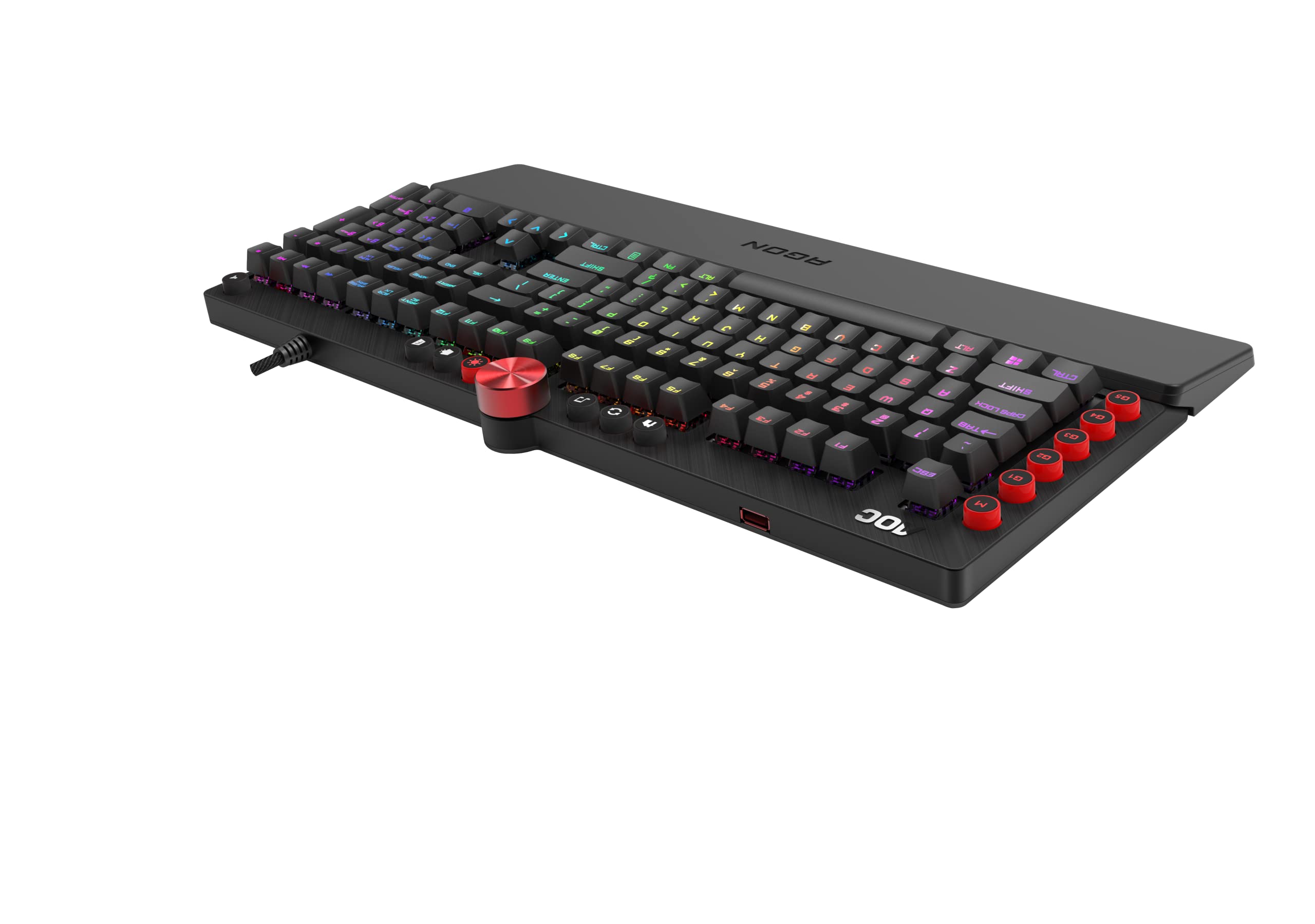 Agon by AOC AGK700 Tastiera da gioco - Layout italiano - Interruttori Cherry MX Red - Anti-Ghosting - Software AOC G-Tools - Rollover N-Key