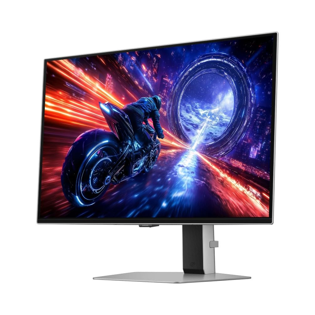 Samsung Monitor Gaming Odyssey OLED G60SF (S27FG602SU), Flat, 27'', 2560x1440 (QHD), 16:9, QD-OLED Glare Free, 500Hz, 0,03ms (GtG), Compatibilità G-Sync, HDMI, DP, Ingresso Audio, HAS, Pivot