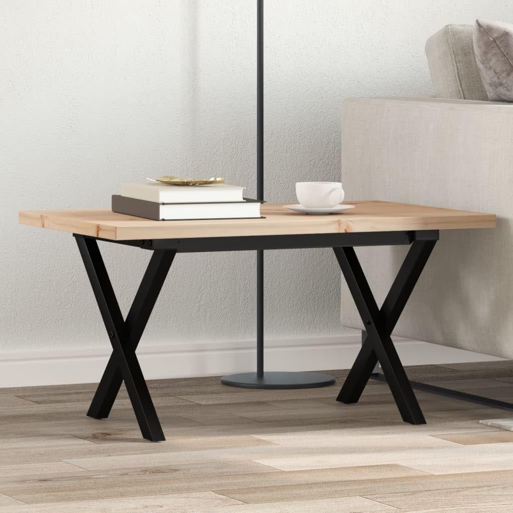 Table basse bois massif pin stable pour éviter les basculements au salon