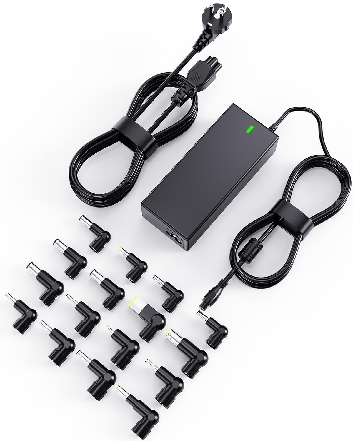 Eansiya 90W Universal Laptop Ladegerät kompatibel mit Dell HP Acer Asus Lenovo IBM Toshiba Samsung Sony Fujitsu Gateway Notebook Charger 19.5V 4.74A Max AC Adapter mit 16 Spitzen