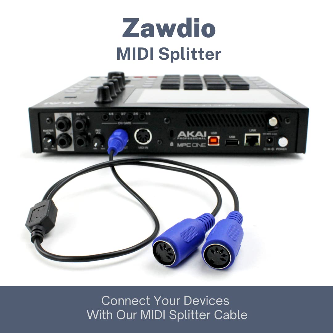 Amazon.co.jp: ZAWDIO MIDIスプリッター 5ピンDIN Yアダプターケーブル