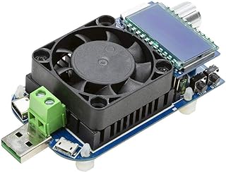 UCTRONICS Electronic USB Load Tester, Adjustable Discharge Resistor Module 35W, Test and Trigger QC2.0 QC3.0 AFC 9V FCP, Intelligent Temperature Control with Cooling Fan