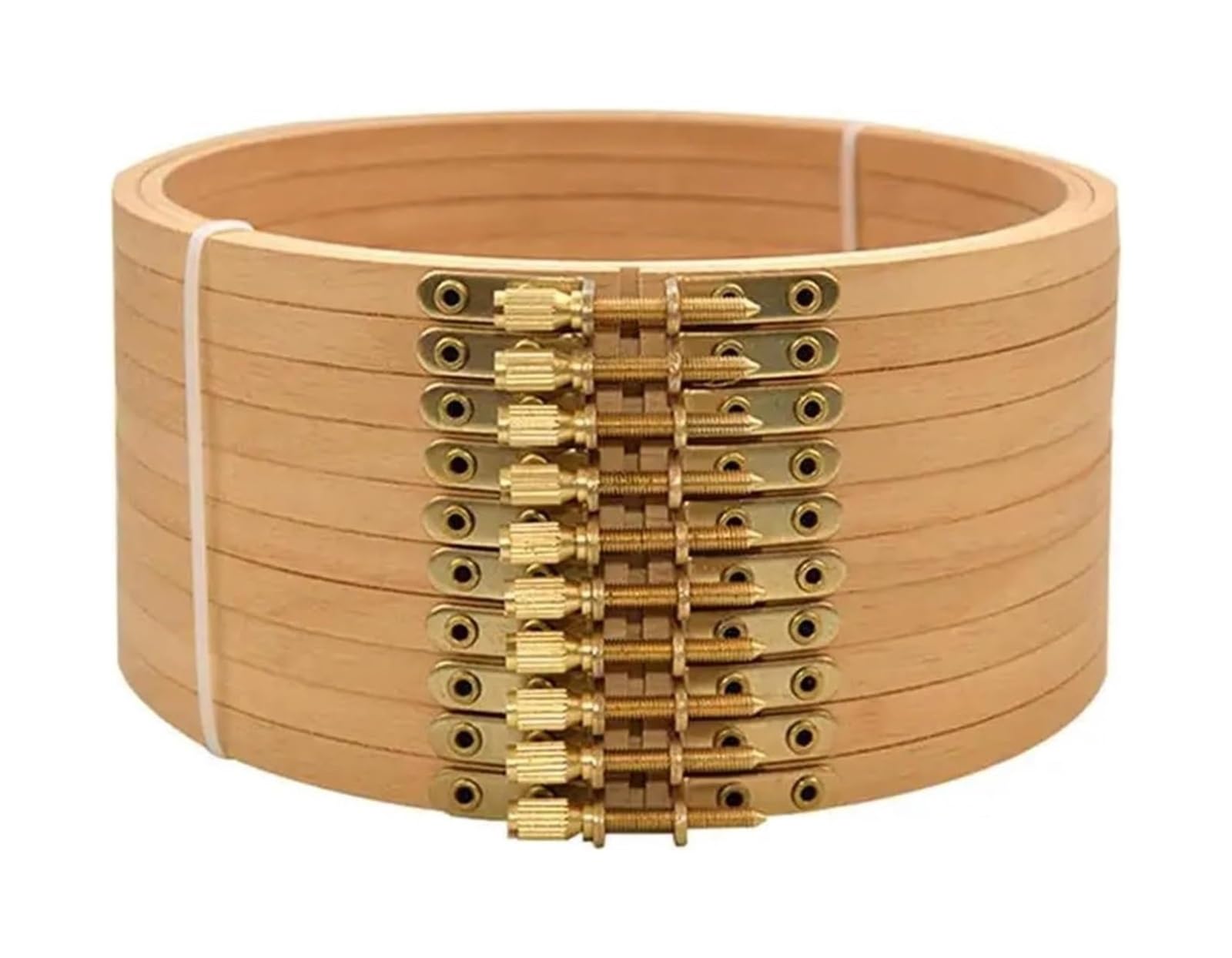 Bastidores para Bordar, Juego de bastidores Bordado for Punto Cruz, 3 a 12 Pulgadas, Paquete 10(Log Color 3inches,10pcs)