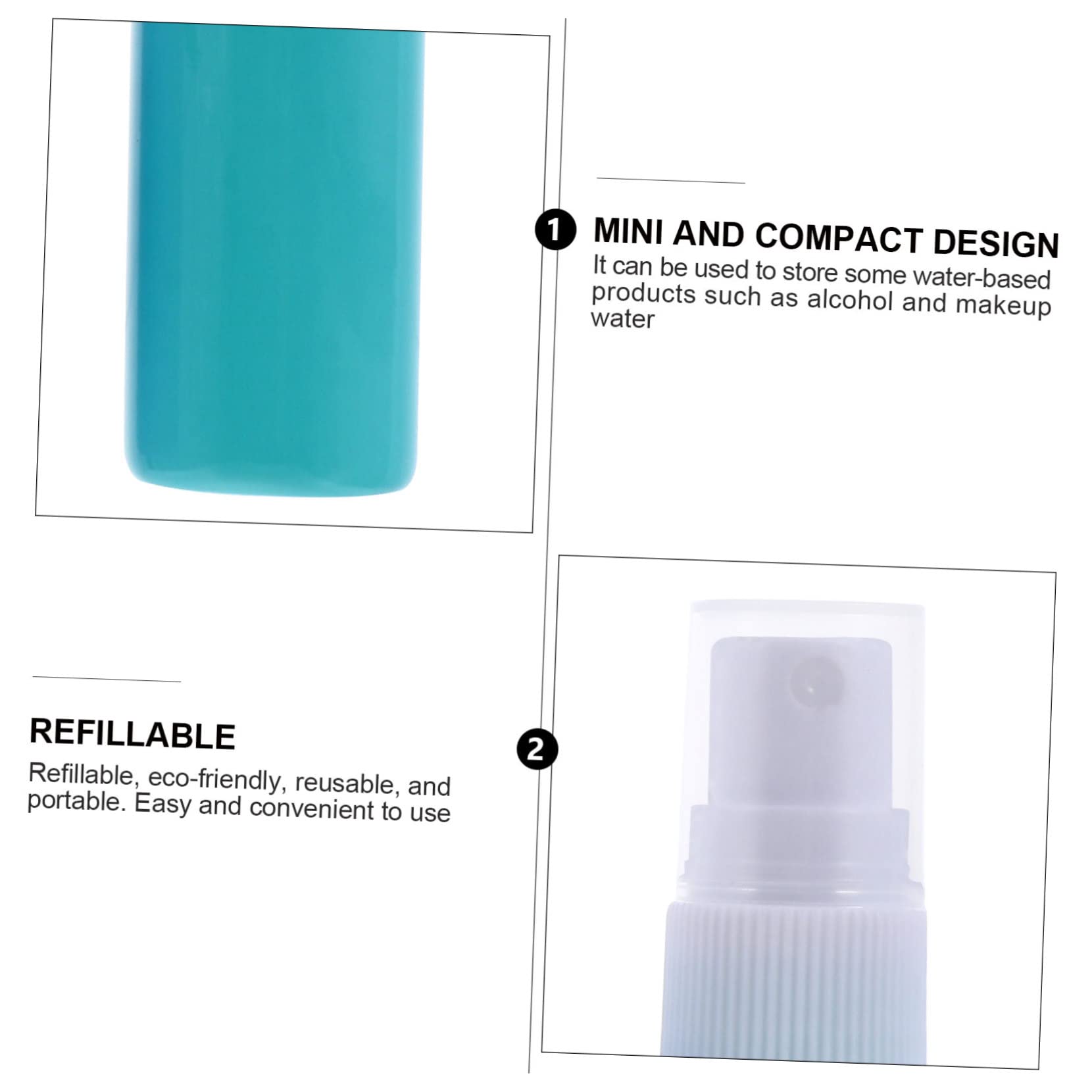 FRCOLOR 16 flaconi di profumo in, per la pulizia, per l'emulsione, per il trucco, da viaggio, per il trucco, da viaggio, da viaggio