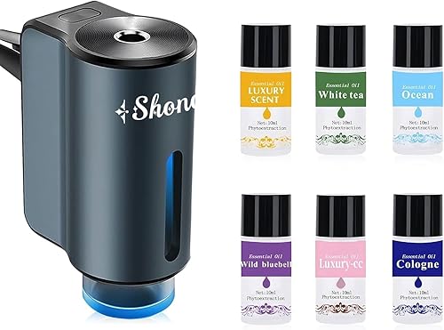 Ambientador inteligente para coche, difusor de aroma para automóvil, ambientador automático con 6 piezas de aceite de aromaterapia de colonia
