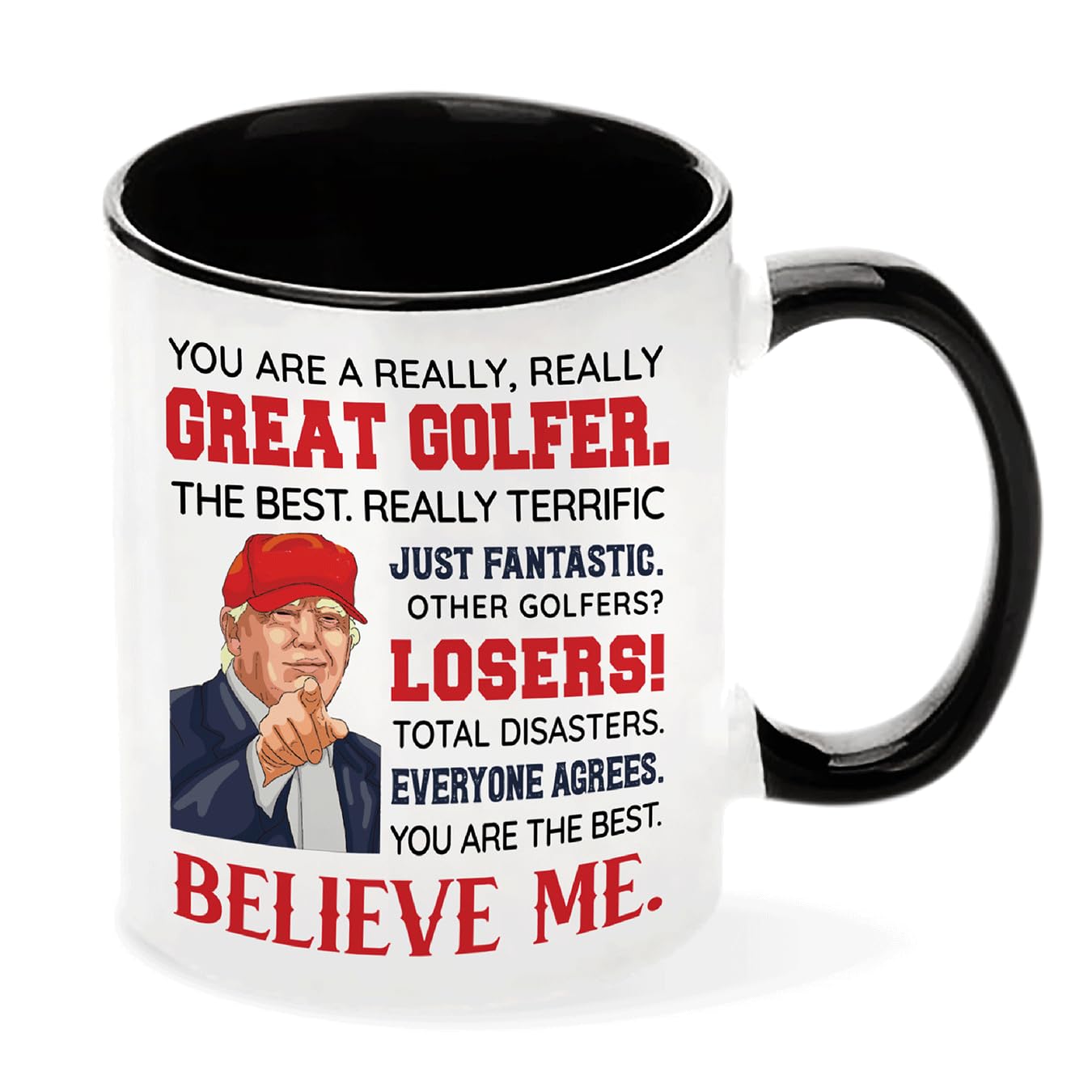 Viberty Golf Father's Day Gifts - Golf Gifts for Men - Christmas, Birthday, Father's Day Gift for Golfer - Golfing Gift for Dad, Husband, Grandpa, Son, Friends - Ceramic Mug 11 Oz