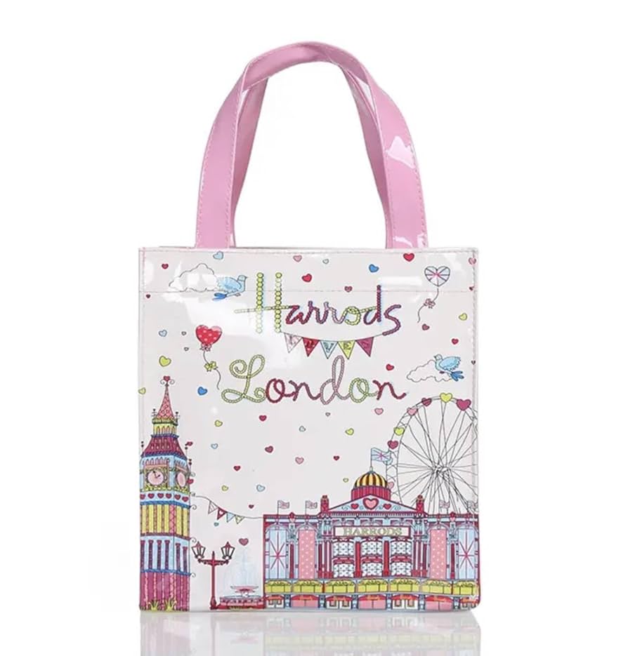 Amazon.co.jp: Harrods Londonイギリス英国ハロッズ柄ミニトート