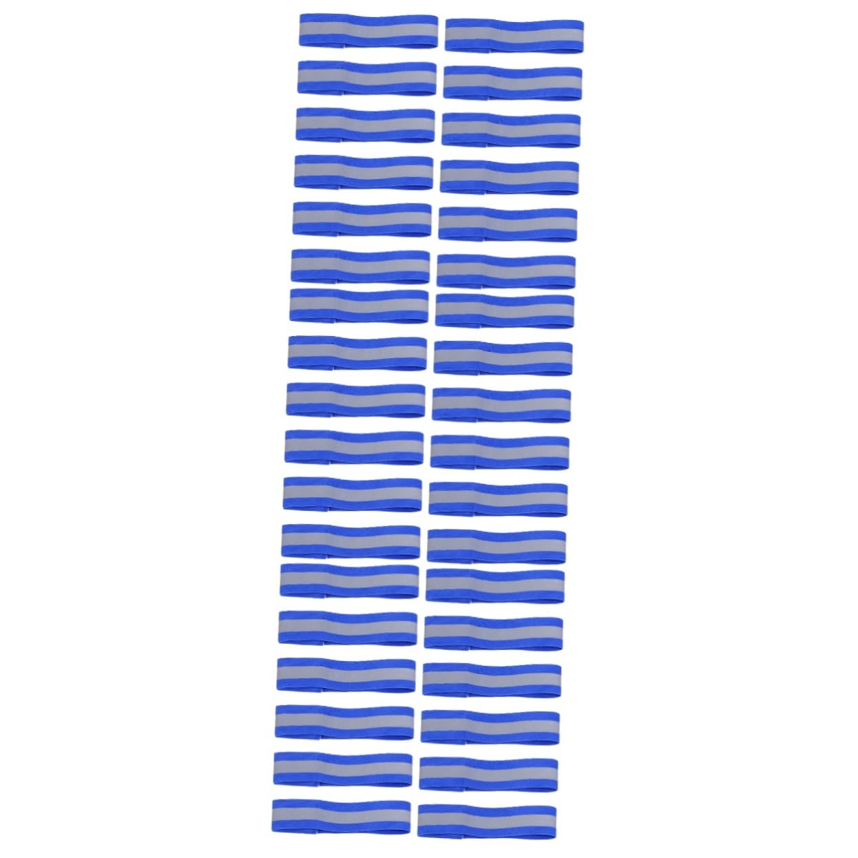 BESPORTBLE 36pièces Brassards Réfléchissants Lumineux Set pour Course Jogging Cyclisme Accessoires De Sécurité Extérieure Bleu
