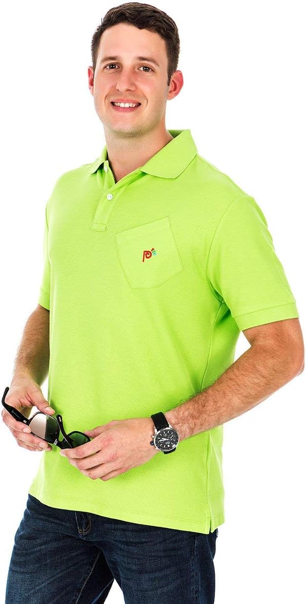 Men's 100% Pima Cotton Short Sleeve Polo Shirt
