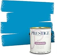 Vista 68 de Prestige Paints. - Base y pintura para exteriores en un solo galón, 1 galón. plano, comparable con Sherwin Williams Topsail.