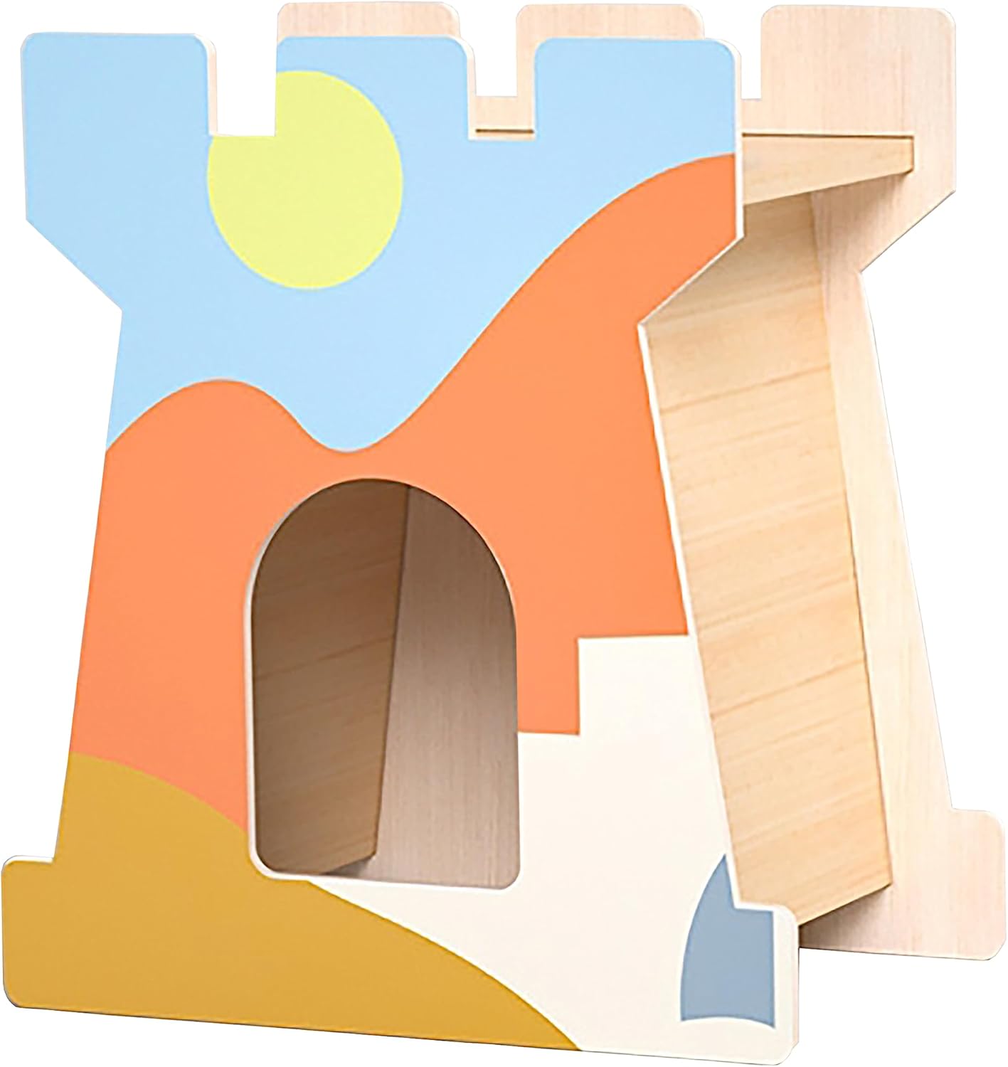 Shyuinse Small Animal Hideout Ventilated Wooden Hamster House Hideout Made of