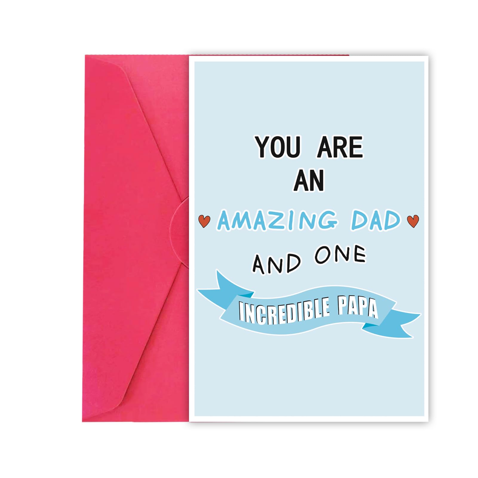 Funny Fathers Day Cards Gifts for Dad Papa, Special Papa Father's Day Card from Kids Children, Cute Gifts for Papa from Grandkids, You are an Amazing