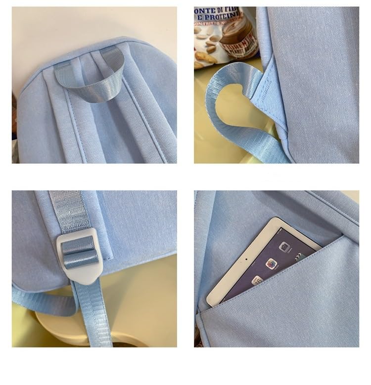 Preppy Backpack,Y2K Aesthetic Backpack,Colorful Stars Backpack,Supplies Y2k Accessories,Casual (Yellow)3