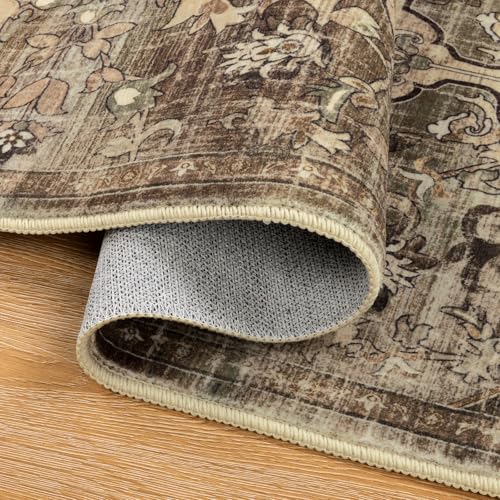 Pauwer Boho Hallway Runner Rug 2x6 Washable Entryway Area Rugs Non Slip Farmhouse Vintage Floor Mat Carpet Runner for Hallways Laundry Room Kitchen Bathroom Bedroom