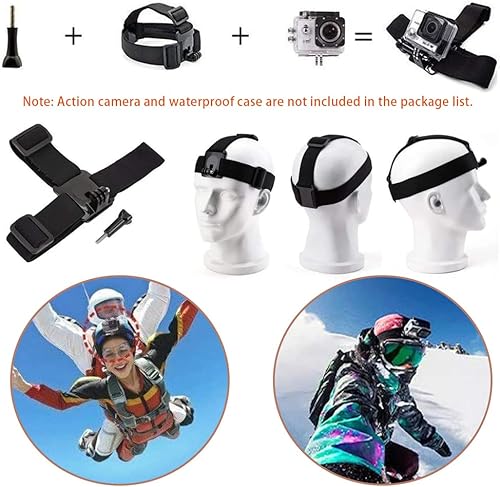 Miniatura 3 de VVHOOY Kit de accesorios para cámara de acción para montaje en el pecho, con ventosa para selfie, mango flotante compatible con Dragon Touch, GoPro