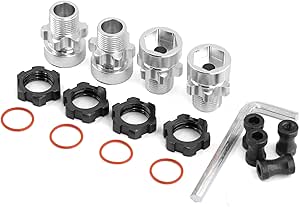 Amazon.com: 4PCS Metal Wheel Adapter 12mm Convert to 17mm RC Parts for
