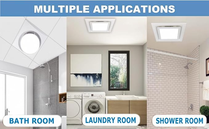 Extractor de baño con luz Nalle YFL-200 9.6 pulg miniatura 5