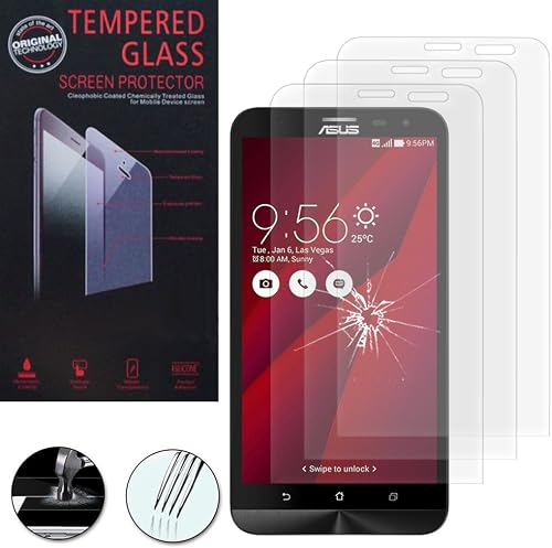 HCN PHONE Film proteggi schermo serie Asus Zenfone Pellicole Vetro Temperato  Asus Zenfone Laser ZE600KL  ZE601KL