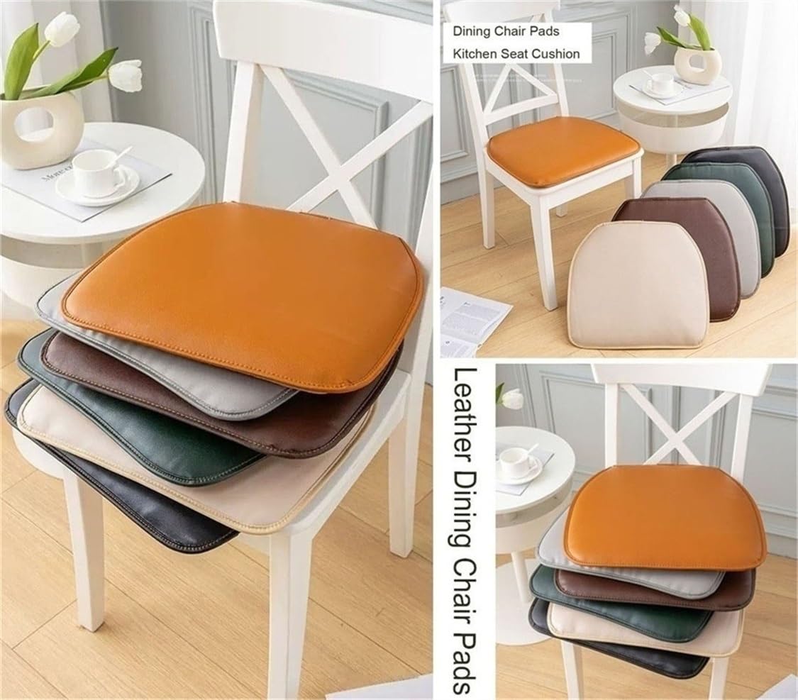 Cuscini Per Sedie Da Cucina In Pelle - Set Da 1,2 O 4 Pezzi Con Base Antiscivolo, 43x40 Cm