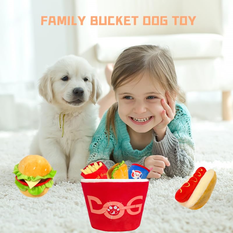 Juguete mordible para perros Fast Food qz-007 miniatura 5