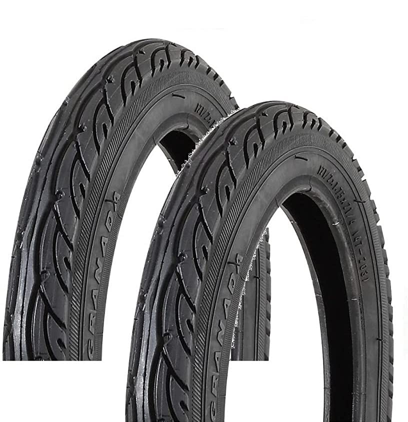 2 x COPERTONI COPERTURE Pneumatici 22 x 1.75 Ideali Furgoncino/Bicicletta ELETTRICA/Bici Ragazzo