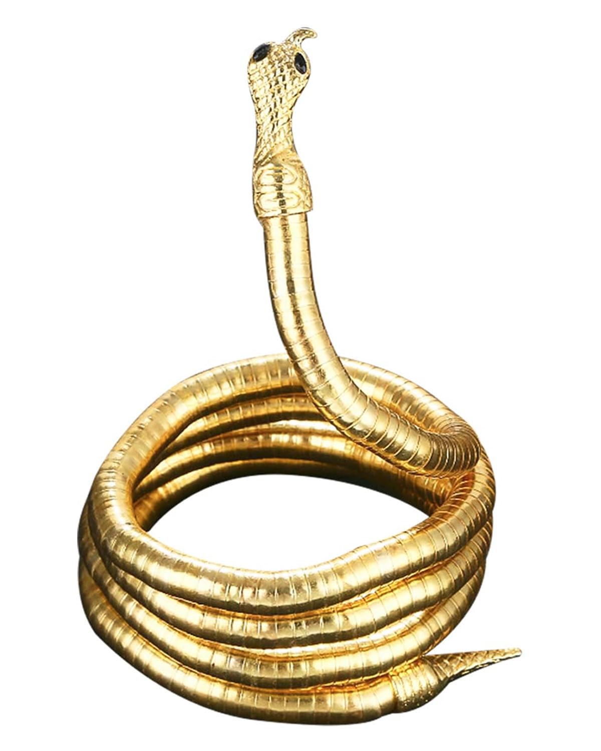 Clearine Braccialetto a serpente Snake aperto bracciale regolabile punk choker flessibile multiuso collana medusa gioielli Halloween regalo per donne uomini