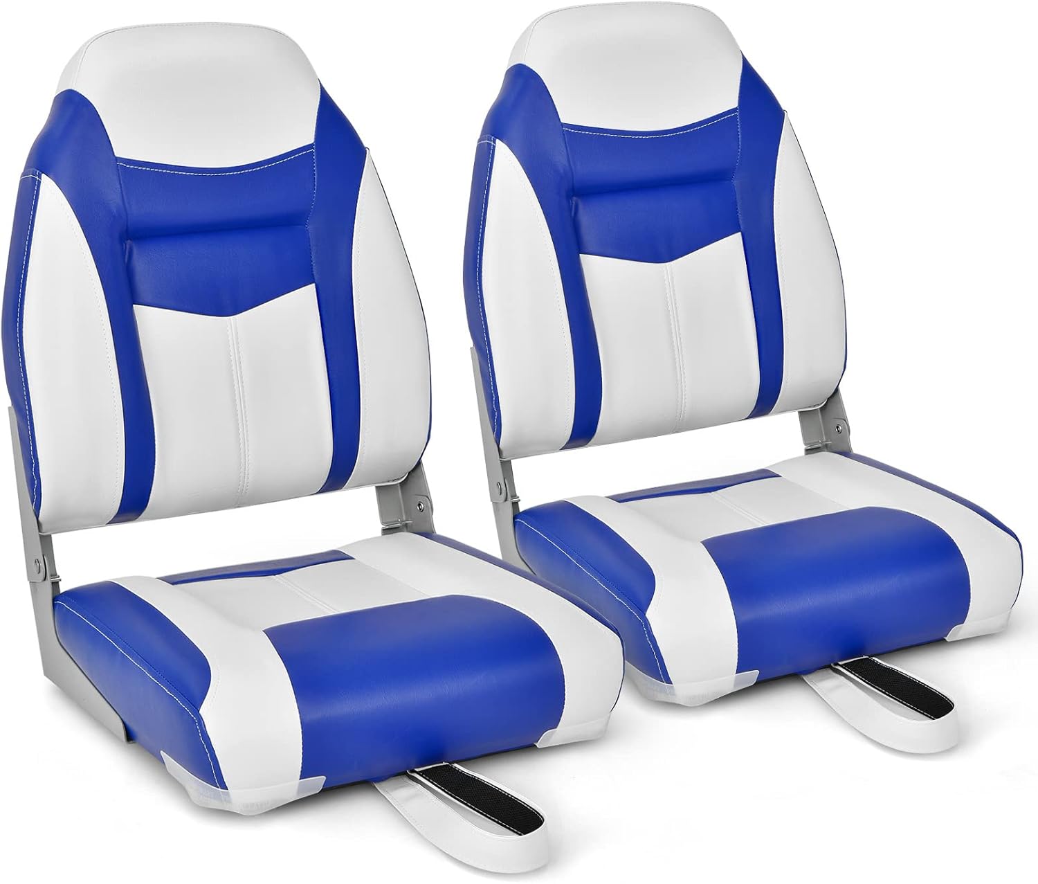 Goplus Low/High Back Boat Seats, Folding Boat Seat with
